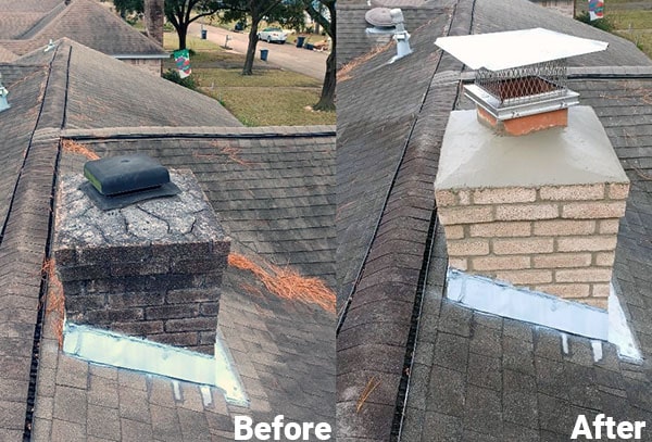 Chimney Restoration Improper Flue Cap Replacement